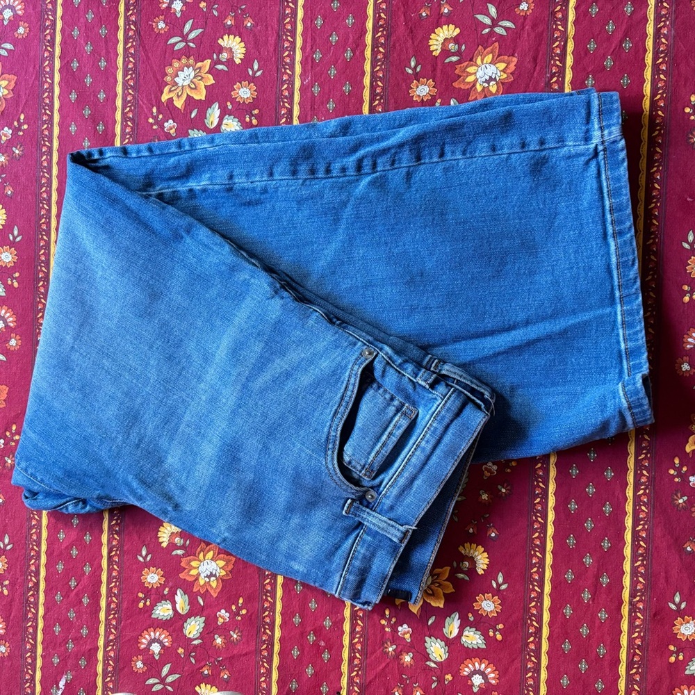 Banana Republic Indigo Jeans Wide-Leg High-Rise Icon Jeans